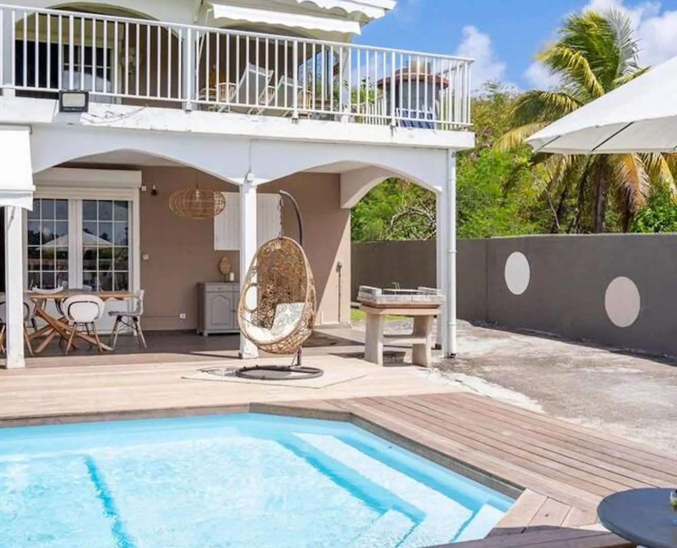 Villa Elegante A Saint-Francois + Piscine Privee Ouverte Toute L'Annee